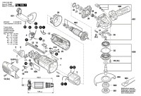 Bosch 3 603 CA2 800 Pws 1000-125 Ce Angle Grinder 230 V / Eu Spare Parts